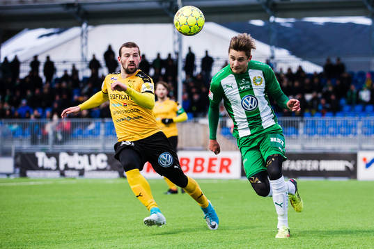 Hammarbys Leo Bengtsson och Frejs David Zlotnik
