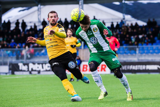 Hammarbys Leo Bengtsson och Frejs David Zlotnik