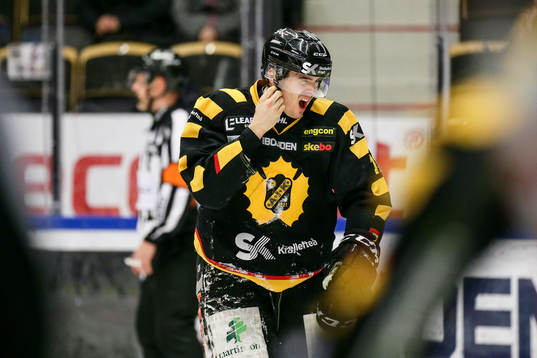 Skellefteås Henrik Hetta grinar illa
