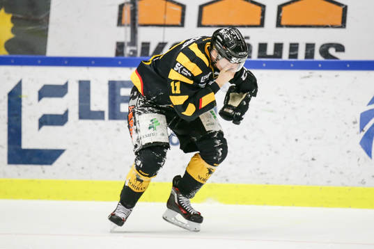 Skellefteås Henrik Hetta grinar illa
