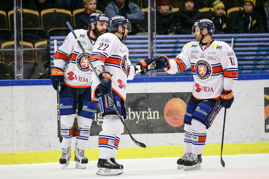 Växjös Janne Pesonen, Andrew Calof och Linus Fröberg