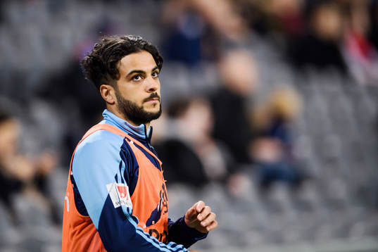 Djurgårdens Othman El Kabir värmer upp