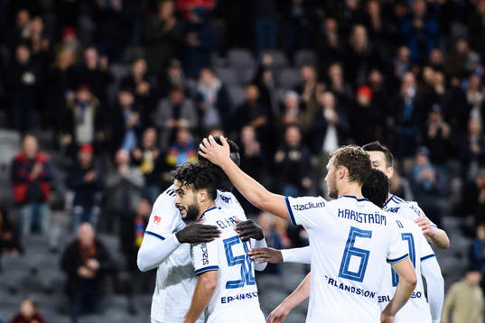 Djurgårdens Othman El Kabir jublar