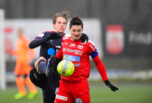 Helsingborgs Fredrik Liverstam mot Pär Cederqvist