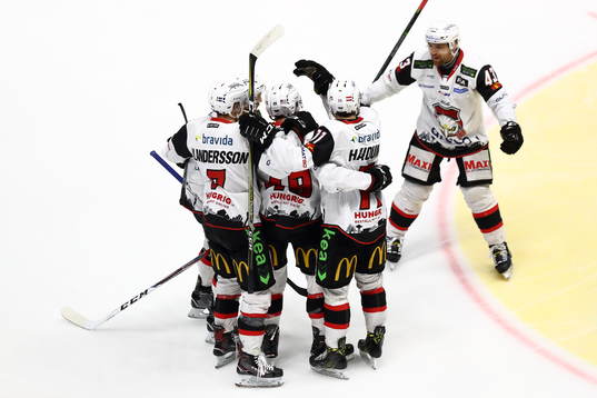 Jubel bland Malmö Redhawks spelare