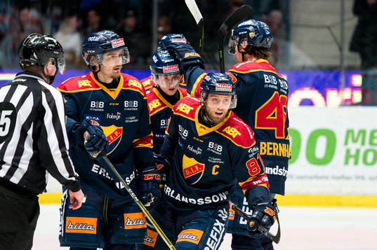 Djurgårdens Calle Ridderwall jublar
