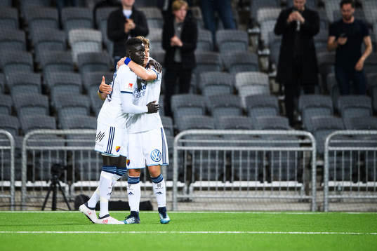 Djurgårdens Aliou Badji jublar