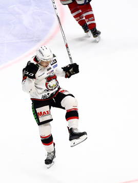 Malmös Redhawks Rhett Rakhshani jublar