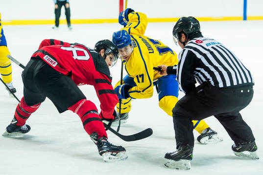 Pär Lindholm of Sweden and Linden Vey of Canada