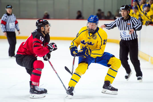 Gilbert Brule of Canada and Rasmus Dahlin of Sweden