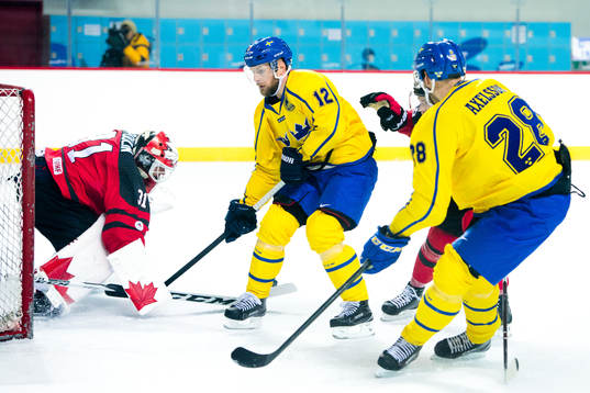 Fredrik Pettersson and Dick Axelsson of Sweden against
