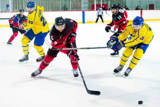 Dick Axelsson and Erik Gustafsson of Sweden  against Maxim