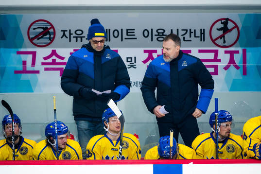 Peter Popovic, assistant coach and Rikard Grönborg, Head