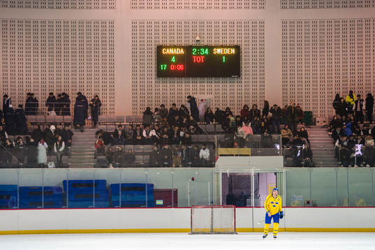 Johan Fransson of Sweden looks dejected