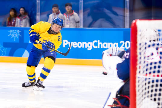 Erica Udén Johansson of Swedenduring the Women's Ice