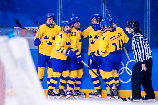 Annie Svedin, Fanny Rask and Sabina Küller of Sweden