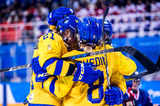 Erica Udén Johansson of Sweden celebrates
