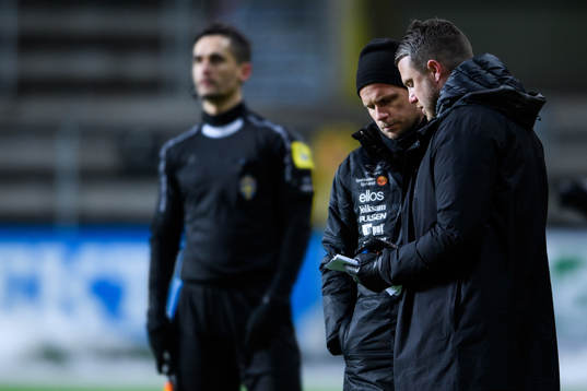 Elfsborgs manager Jimmy Thelin och assisterande tränare