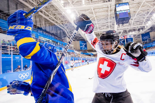 Lisa Johansson of Sweden and Livia Altmann of Switzerland
