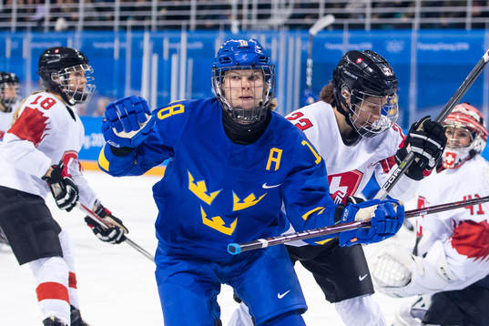 Anna Borgqvist of Sweden celebrates the 1-1 goal  in the