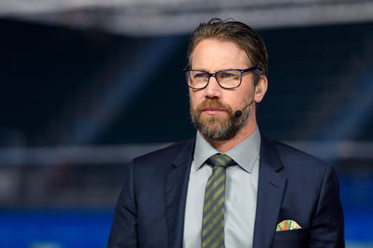 Peter Forsberg in the Eurosport Studio
