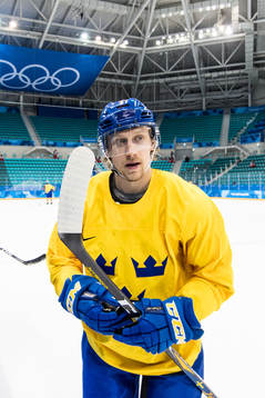 John Norman of Sweden leaves the ice