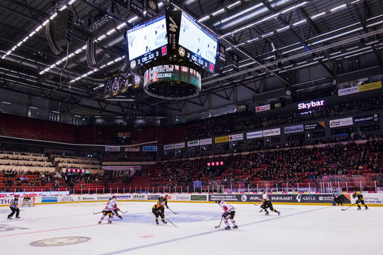 Interiör av Gavlerinken innan ishockeymatchen i SHL mellan