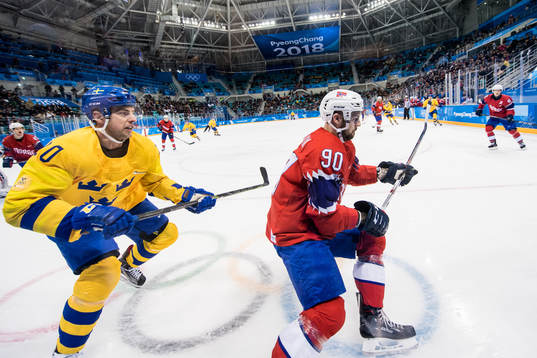 Joakim Lindström of Sweden and Daniel Sørvik of Norway in