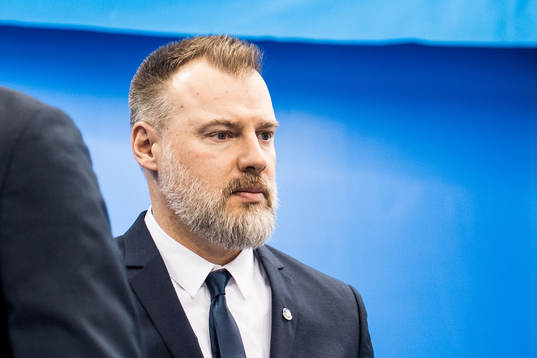 Rikard Grönborg, Head Coach of Sweden prior the Men's Ice