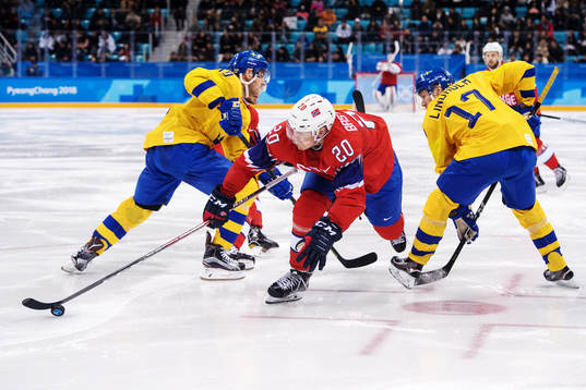 Anders Bastiansen of Norway in the Men's Ice Hockey
