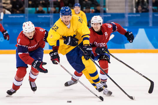 Alexander Bergström of Sweden in action with Johannes