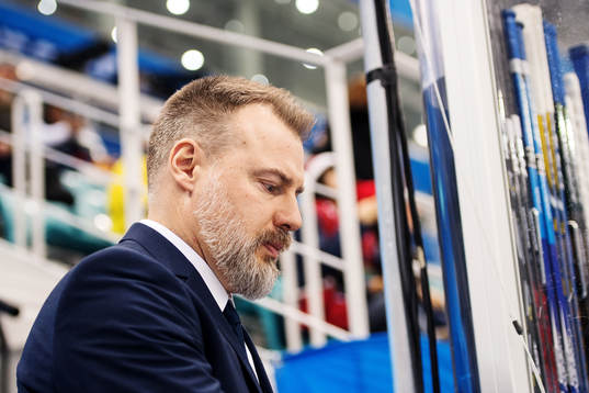 Rikard Grönborg, Head Coach of Sweden prior to the Men's