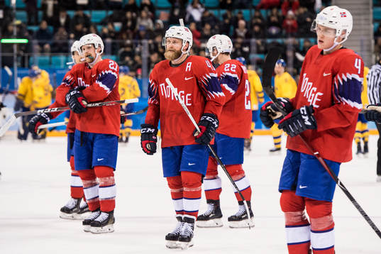 Patrick Thoresen of Norway looks dejected
