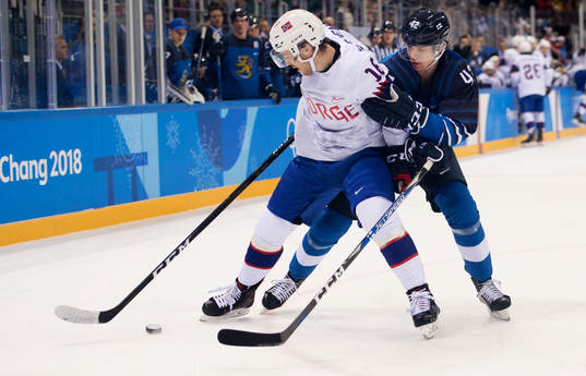 Eirik Salsten of Norway and Miro HEISKANEN of Finland in