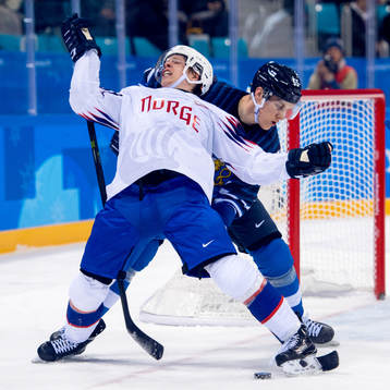 Ken André Olimb of Norway and Atte Ohtamaa of Finland in