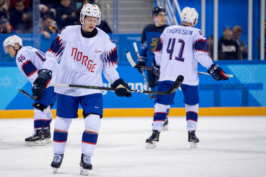 Ken André Olimb of Norway looks dejected