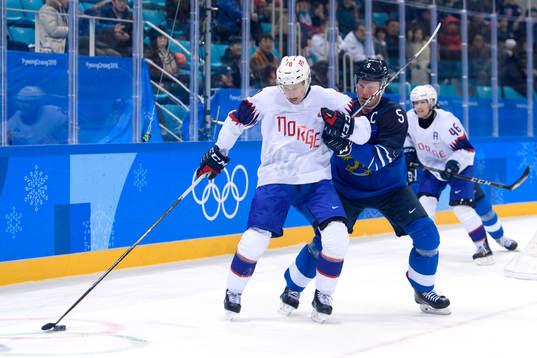Ken André Olimb of Norway and Lasse Kukkonen of Finland in