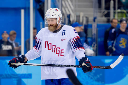 Patrick Thoresen of Norway looks dejected