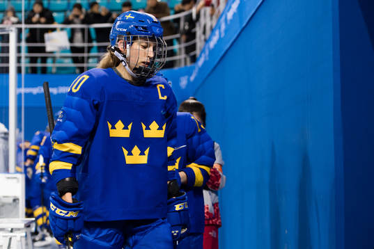 Emilia Ramboldt of Sweden looks dejected
