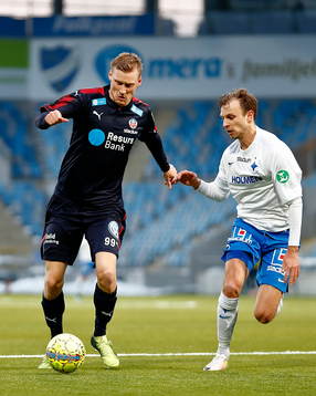 Helsingborgs Andri Rúnar Bjarnason och Norrköpings Lars