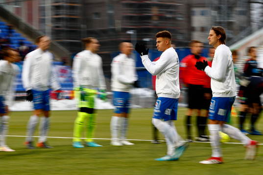 Norrköpings Jordan Larsson och Simon Thern tågar in