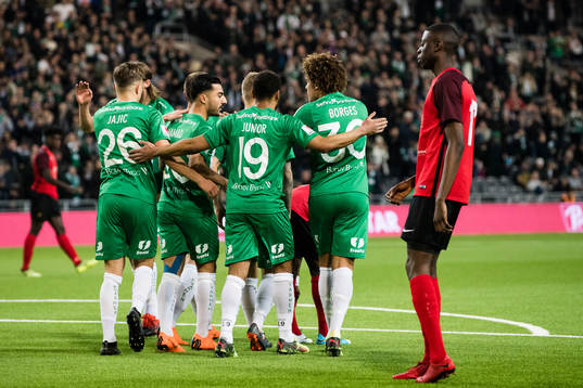 Hammarbys Dusan Jajic, Jiloan Hamad, Serge-Junior