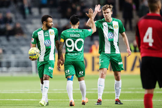 Hammarbys Serge-Junior Martinsson Ngouali och Marcus