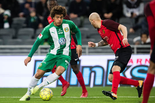 Hammarbys Neto Borges och Vasalunds Kenny Pavey