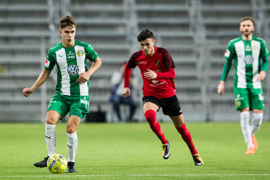Hammarbys Dusan Jajic och Vasalunds Andreas Rako
