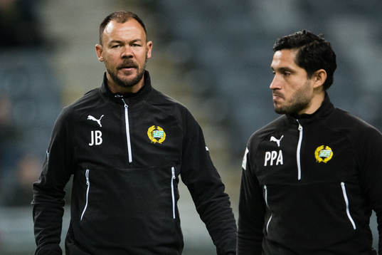Hammarbys assisterande tränare Joachim Björklund och