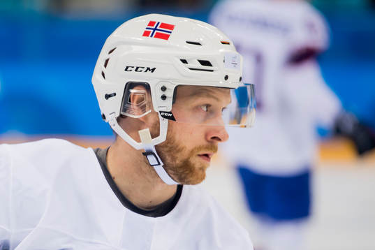 Martin Røymark of Norway in the Men's Ice Hockey
