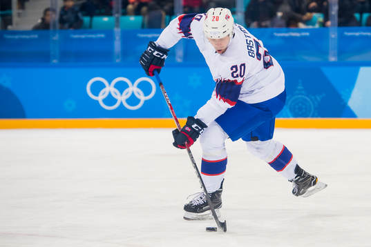 Anders Bastiansen of Norway in the Men's Ice Hockey