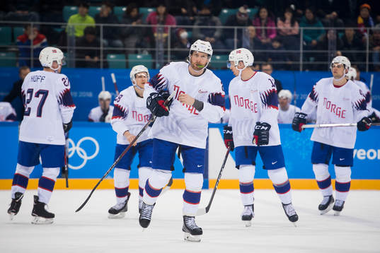 Martin Røymark of Norway in the Men's Ice Hockey