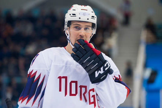 Stefan Espeland of Norway in the Men's Ice Hockey